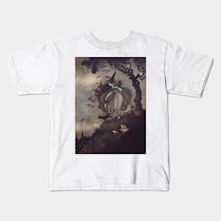 Witch In Cape At Midnight Kids T-Shirt